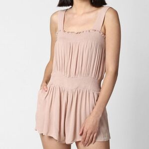 Blush Forever 21 Shirred Romper